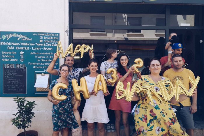 Je vous parle de la célébration de mon anniversaire pour mes 32 ans autour d'un brunch végétalien à Montpellier avec mes amis les plus proches - Photo par Charlotte Laurent